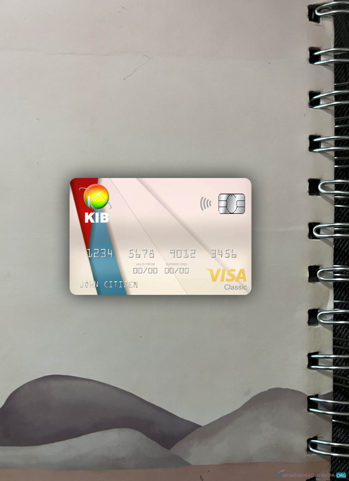 Download Iraq Kurdistan International Bank visa classic card photolook front Photoshop template
